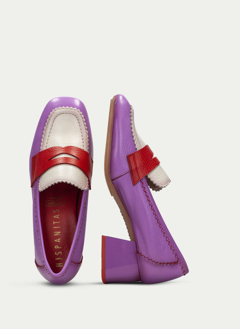 Moccasin Malta Violet-Panna-Red