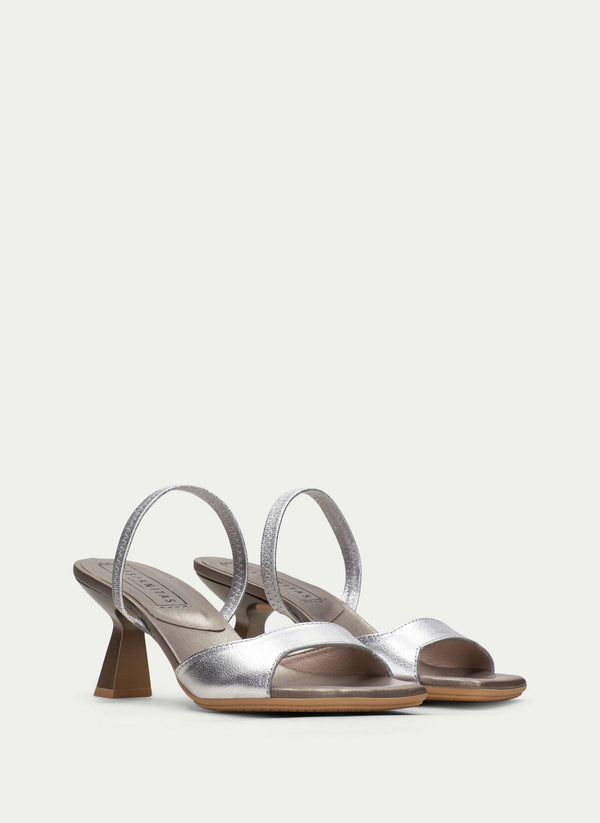 Heeled Sandal Danielle Silver