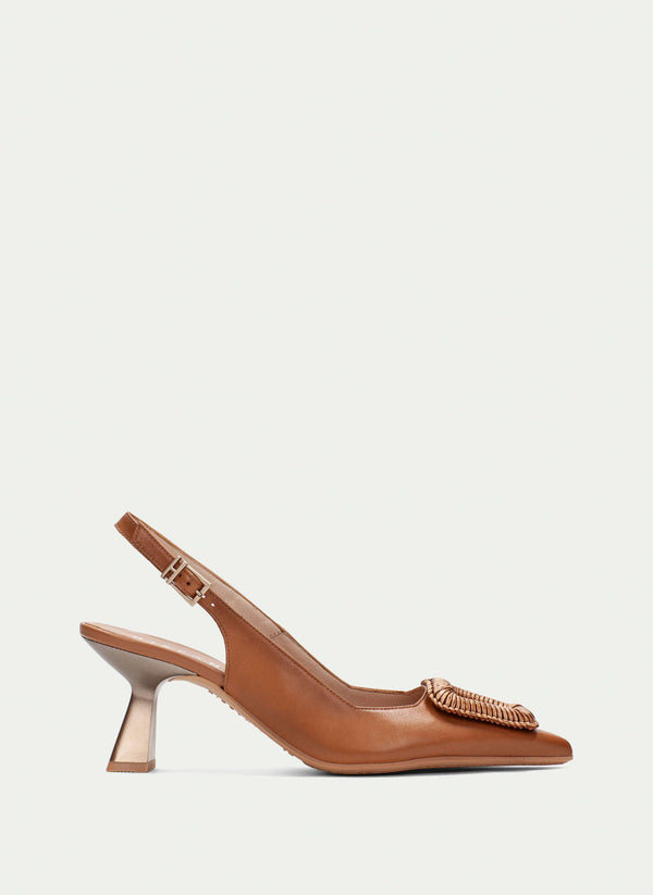 Slingback nova tan