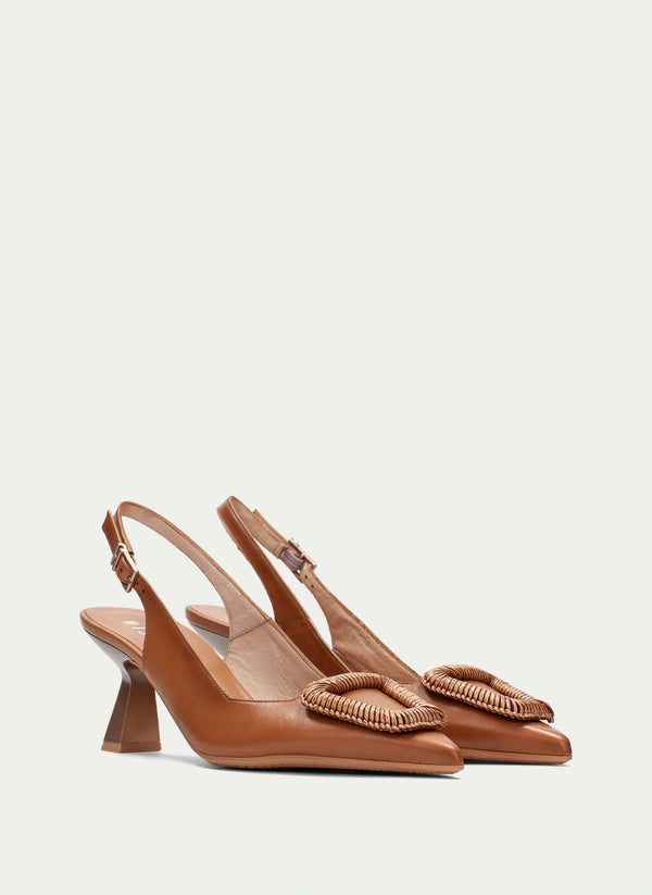 Slingback nova tan