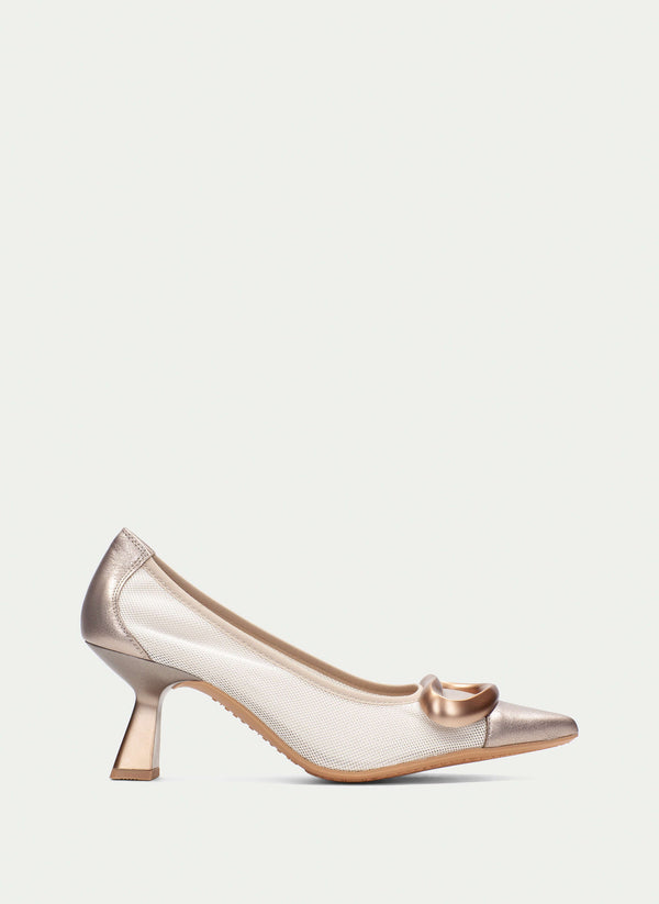 Pump nova white-champagne