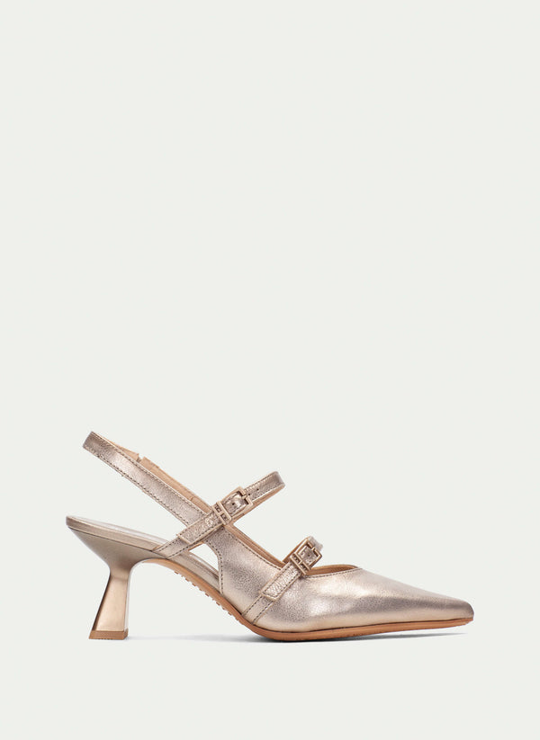 Slingback nova champagne