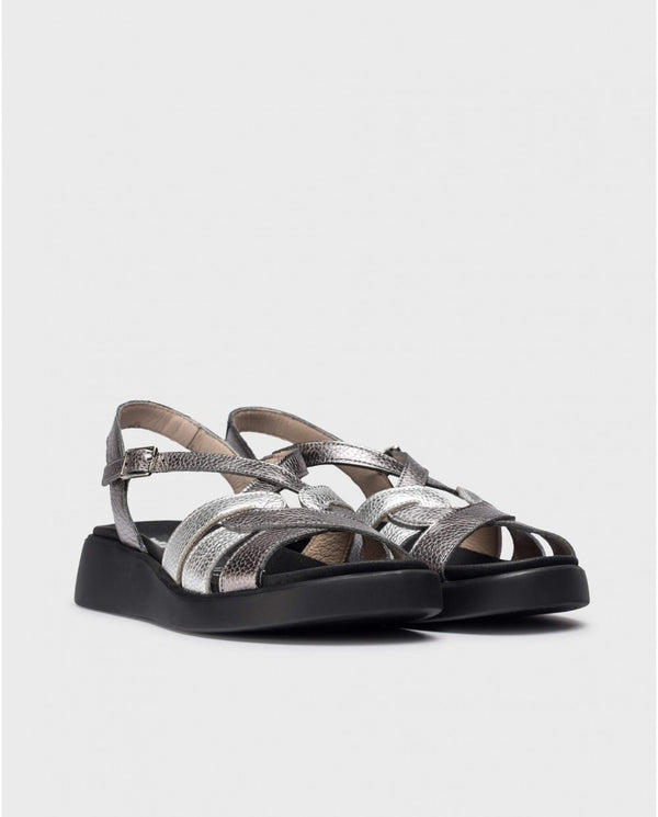 Bicolor PATERNA Sandals PLOMO/PLATA/PLOMO