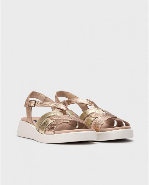 Bicolor PATERNA Sandals RAME/PLATINO/RAME