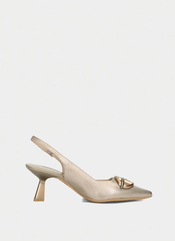 Slingback nova champagne