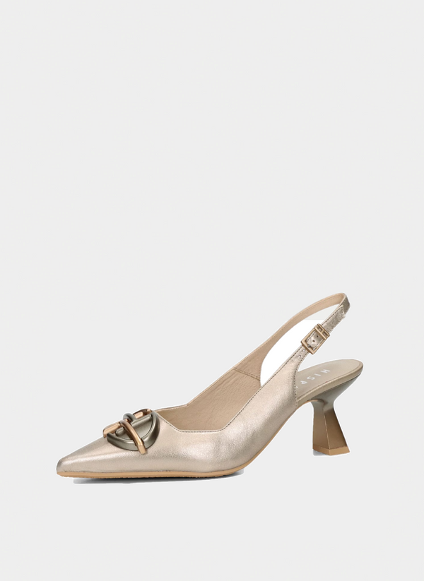 Slingback nova champagne