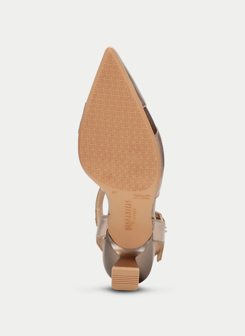 Slingback nova champagne