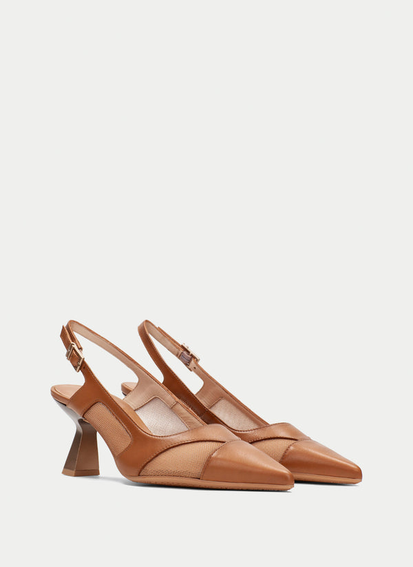 Slingback nova tan