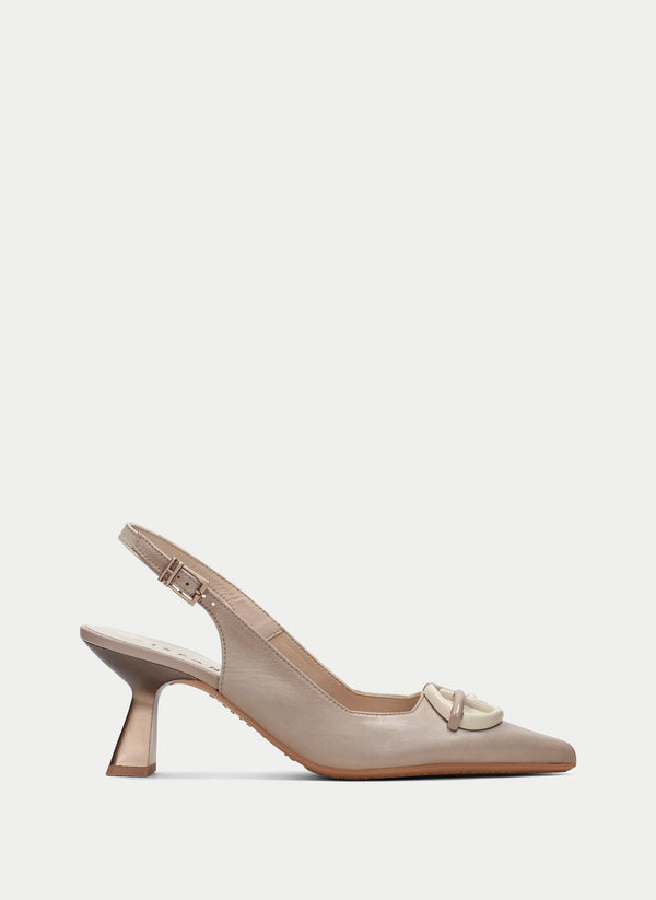 Slingback nova taupe-latte