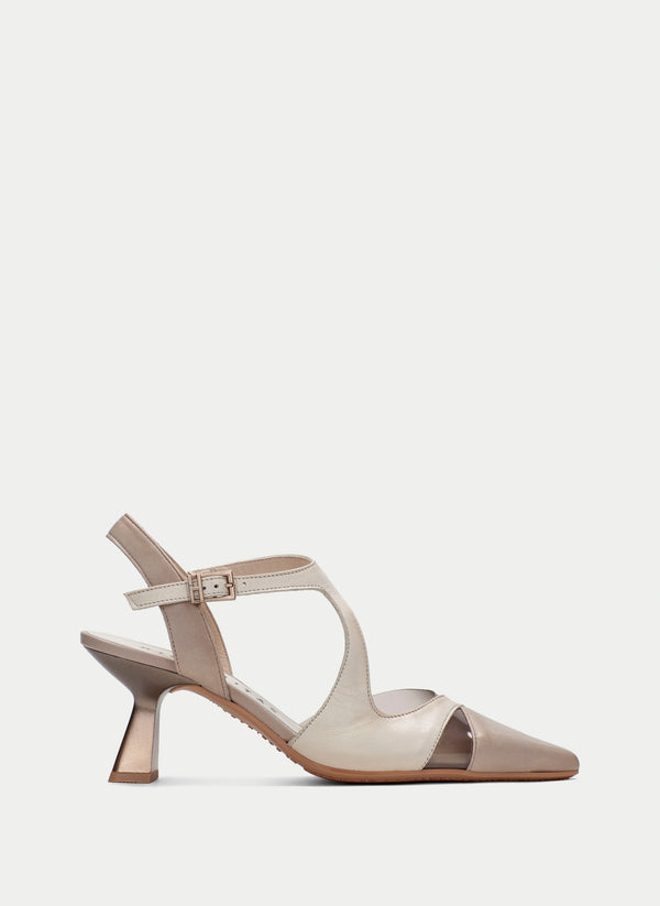 Slingback nova taupe-latte