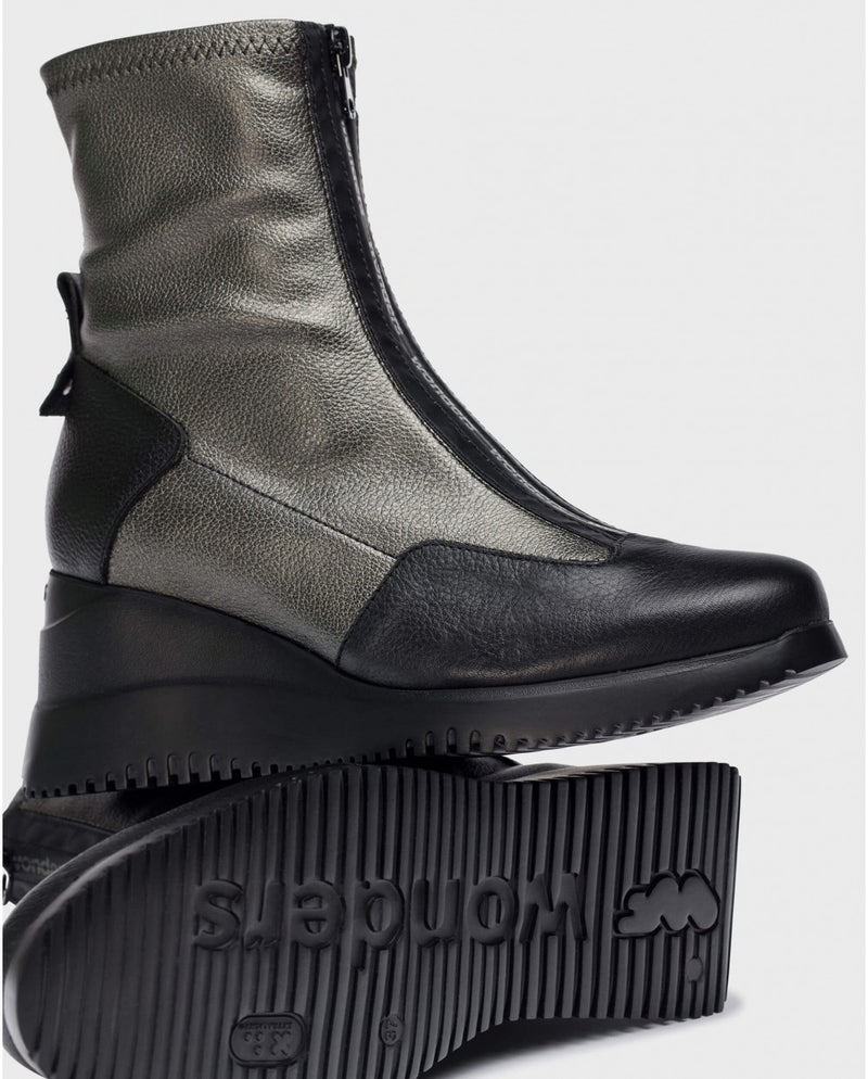 Dark grey INDIA ankle boot