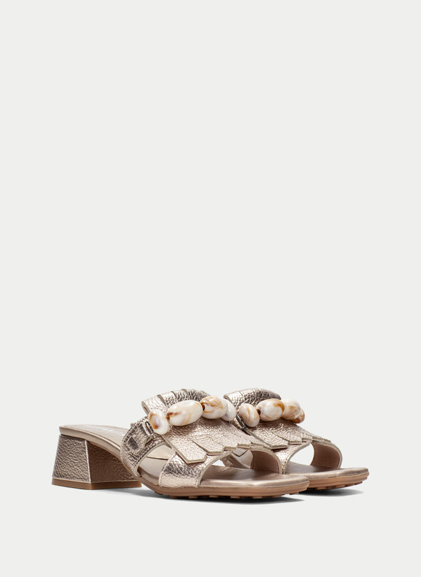 Heeled Sandal dallas champagne