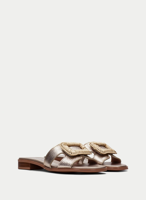 Flat Sandal yakarta champagne