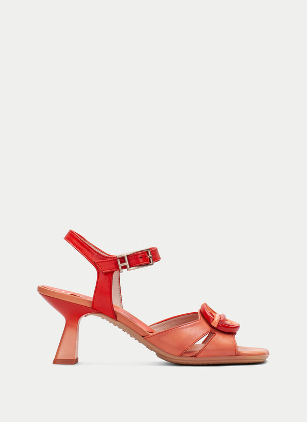 Heeled Sandal danielle coral-scarlet
