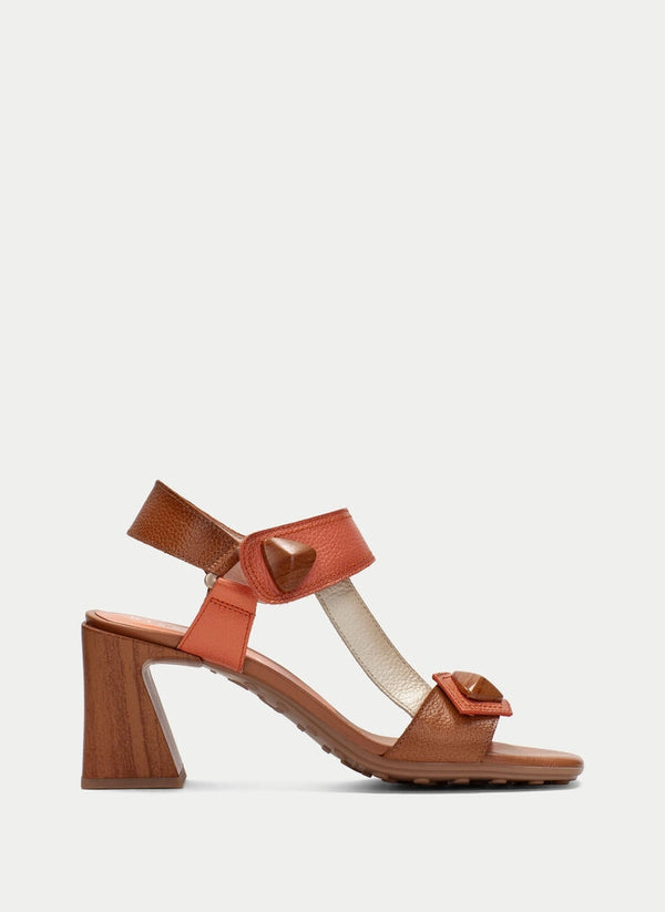 Heeled Sandal miami tan-coral
