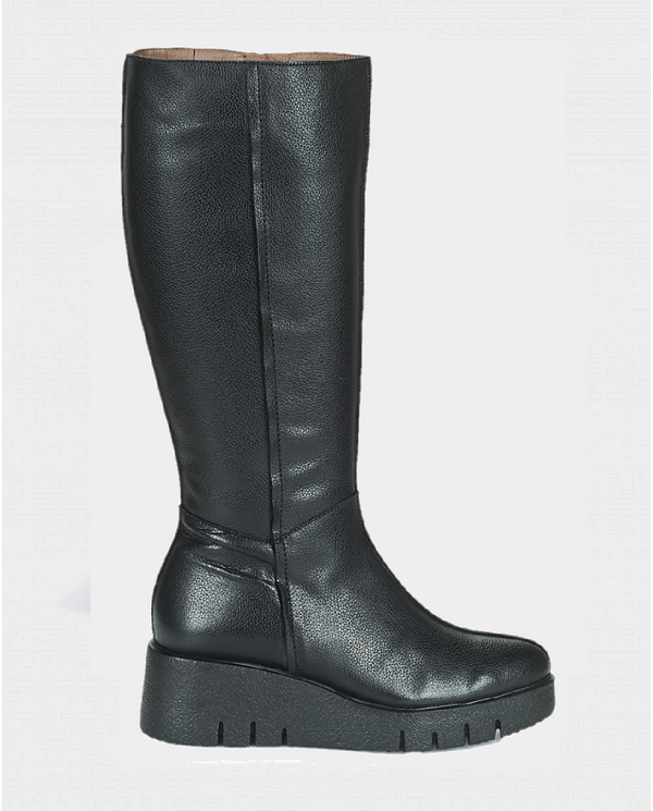 Black Wedge boot